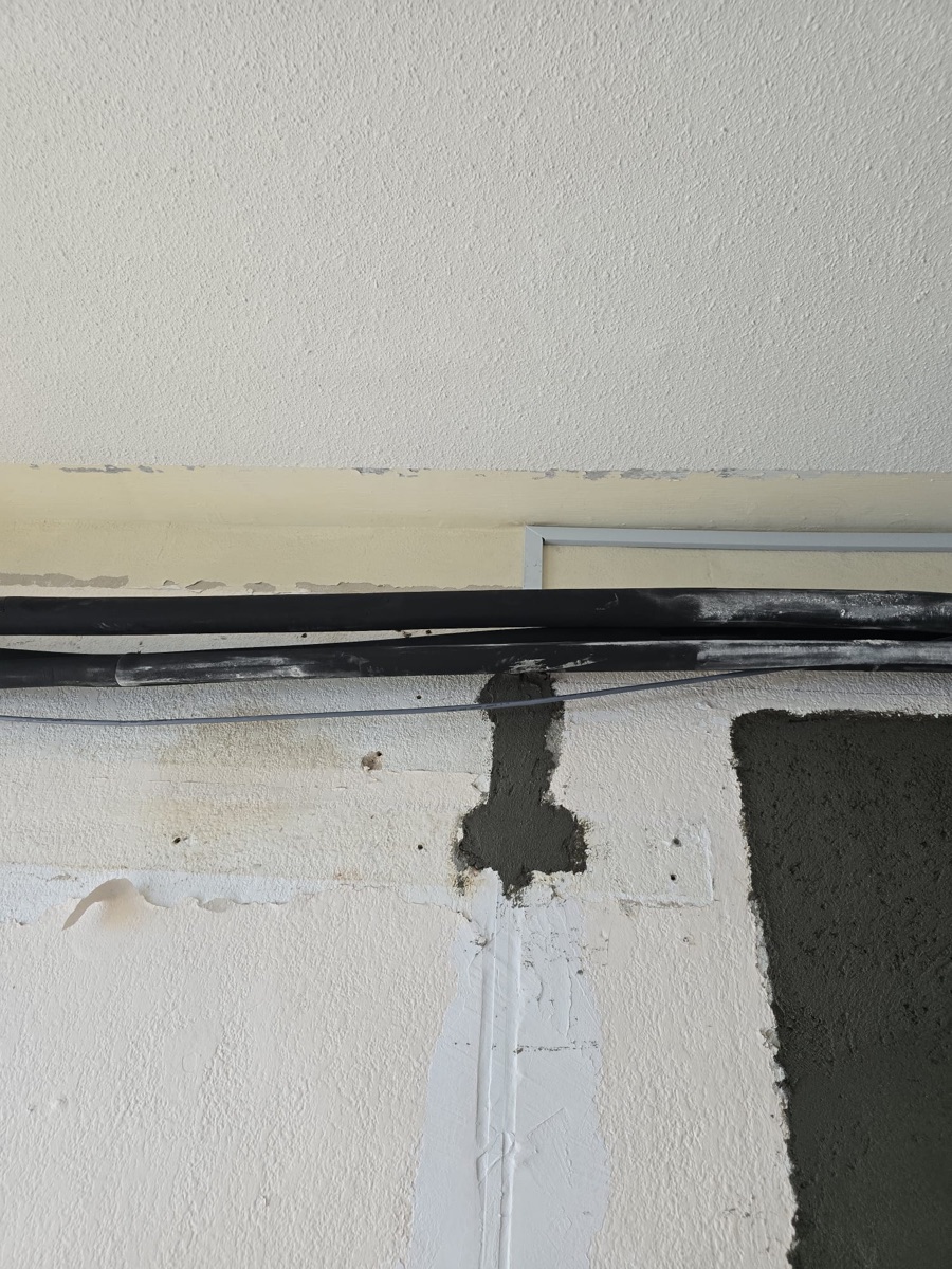 Pipe-work and bracket install for a wall-mount unit