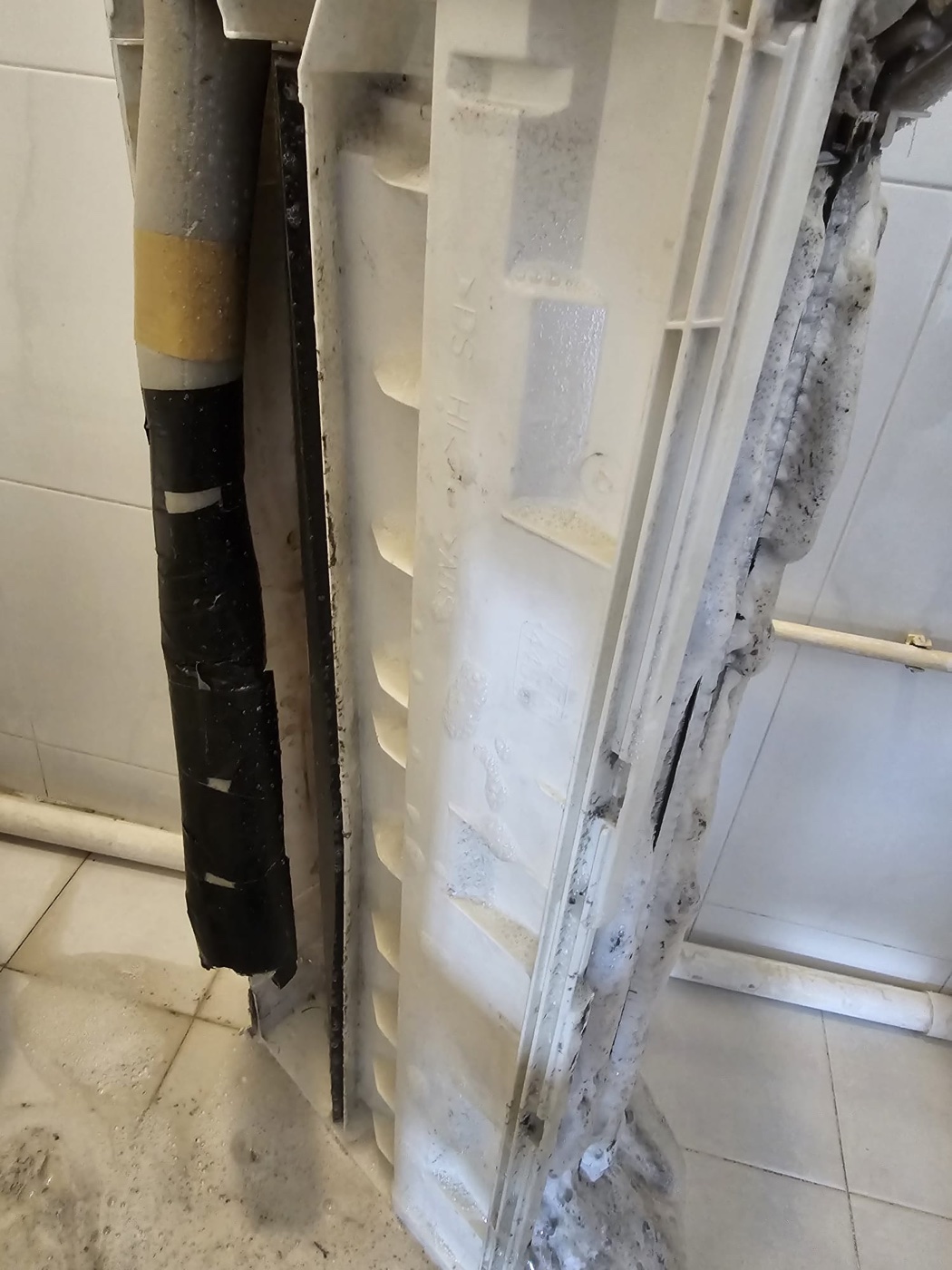 Chemical overhaul in progress — unit dismantled